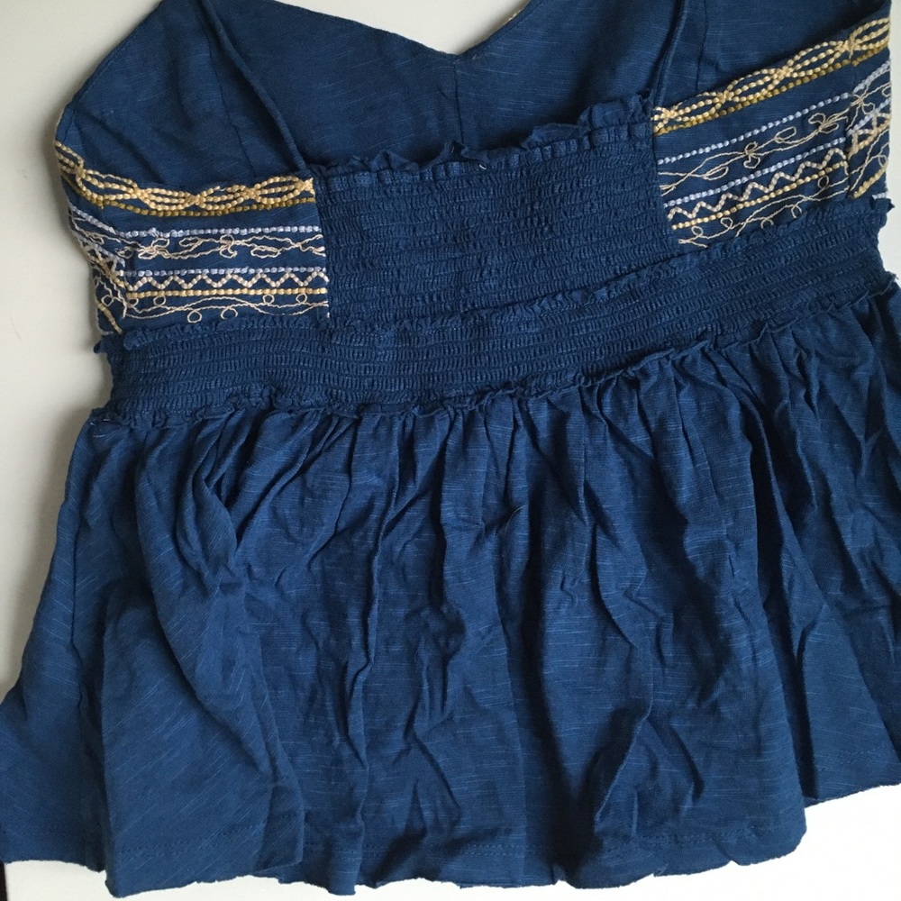 Free People smocked embroidered halter tank top - Picture 12 of 12